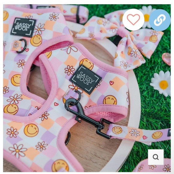NEW Sassy Woof DOG ADJUSTABLE HARNESS - DAISY ME ROLLING LARGE - Picture 4 of 5